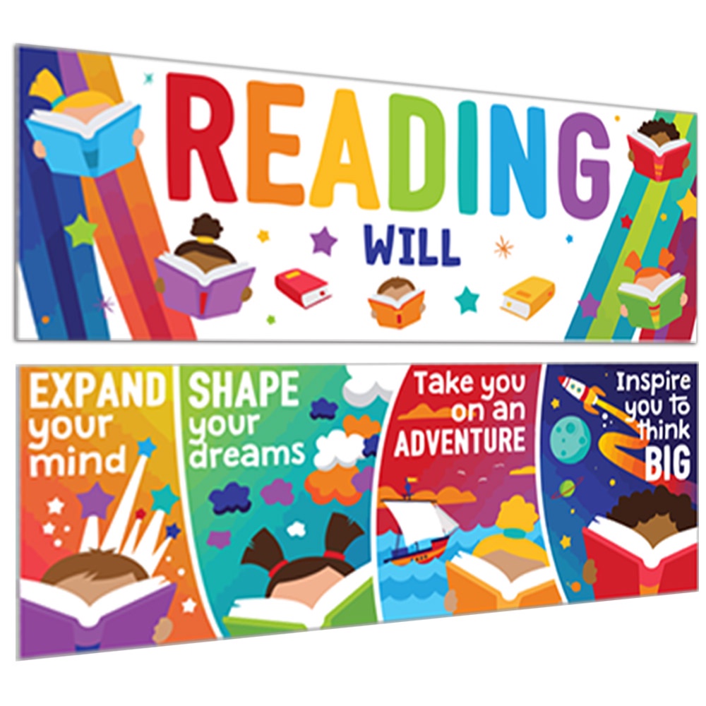 Classroom Decorations - Reading Banner and Poster for Teachers ...