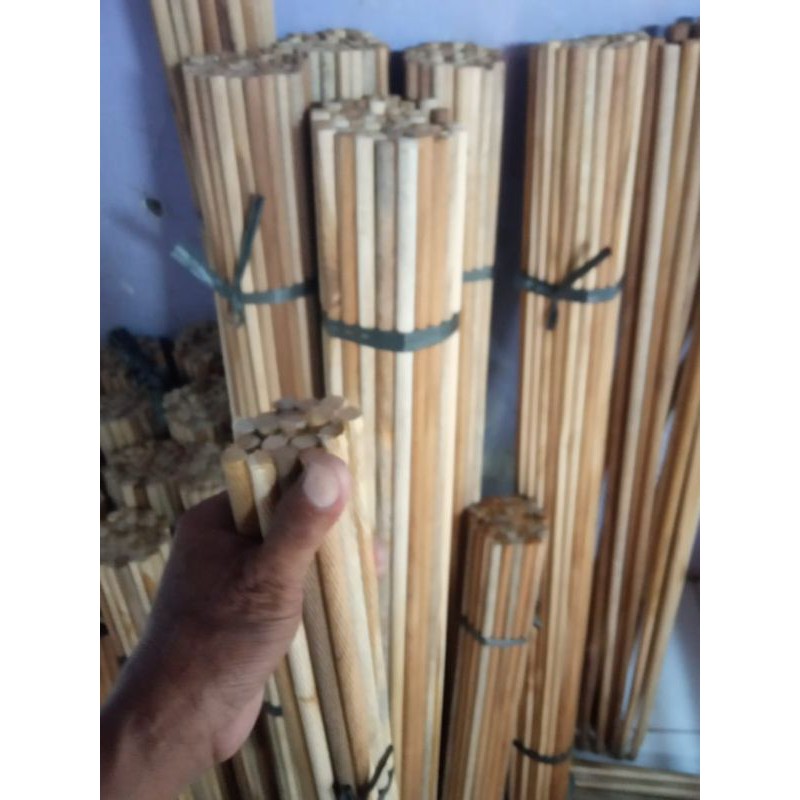 KAYU 20 Bars Dowel Threaded Teak Wood 50 cm / Pliers Etc. #5