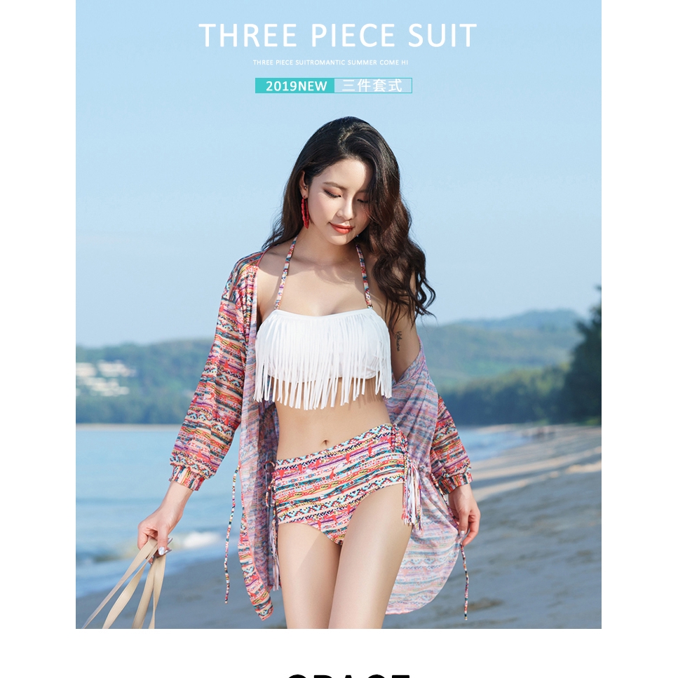 three piece swimwear