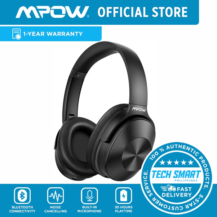 Mpow H12 Noise Cancelling Headphones Bluetooth, Wireless/Wired ...