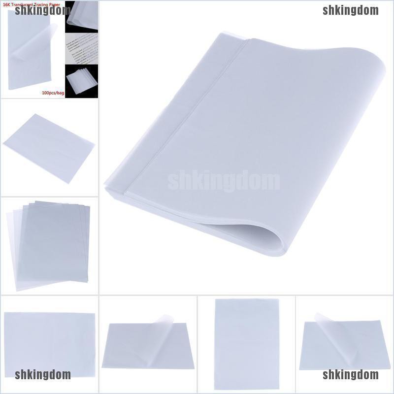 100pcs Tracing Paper Translucent Craft Copying Calligraphy Drawing Writing Sbw