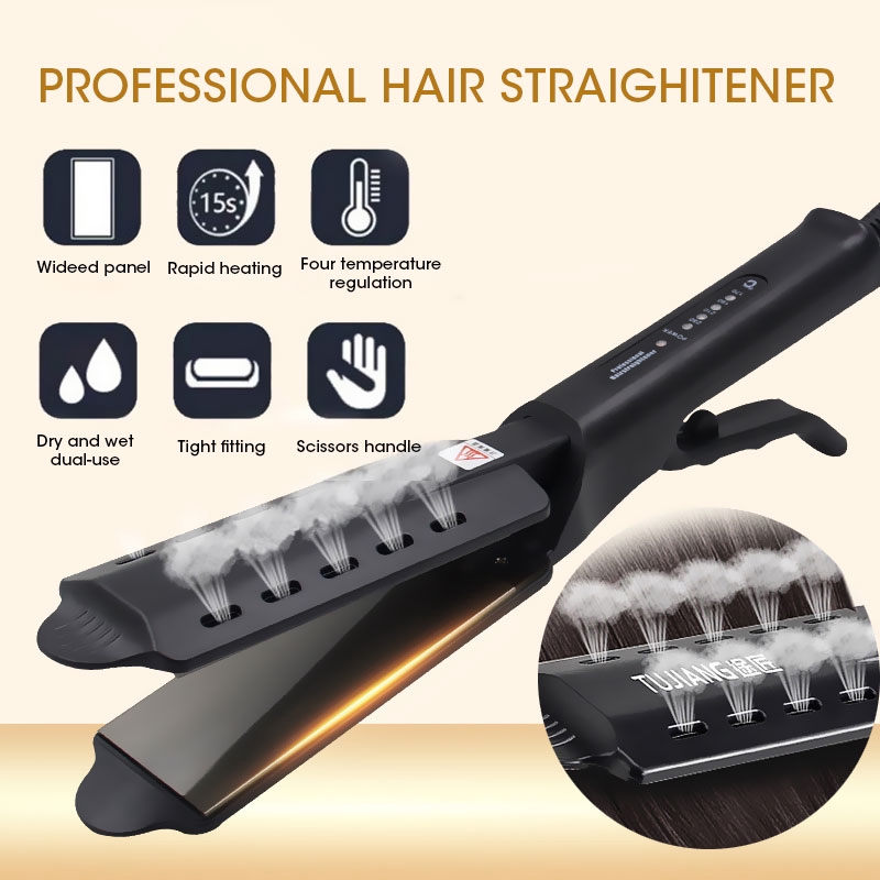 flat iron for wet and dry hair