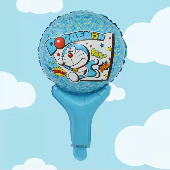 14 inches Doraemon theme Doraemon running Hold stick birthday part ...