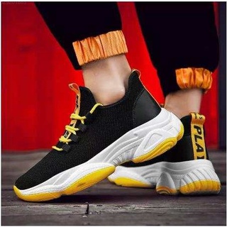 Korean version of vulcanized muffin jogging shoes casual sports shoes men and women couple shoes