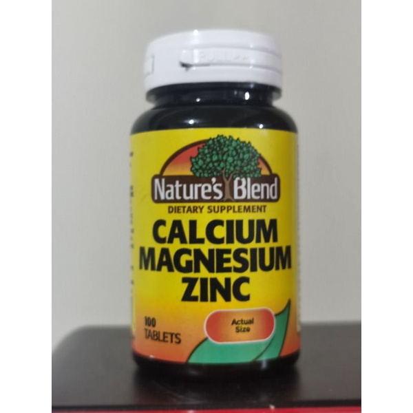 Natures Blend Calcium magnesium zinc 100 tablet vitamin bone teeth