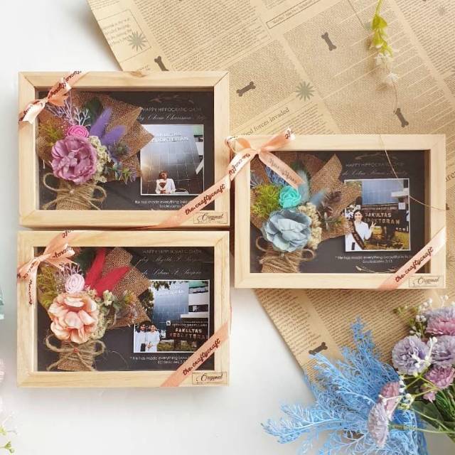 Scrap frame 5R Flower in graduation graduation gift graduation