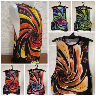 Tie Dye ICE CREAM FLOAT Muscle Tees  (Free Size Large)