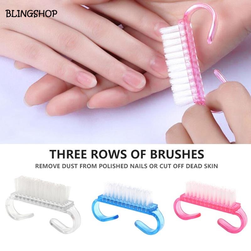 1 Pc Nail Cleaning Brush Dust Brush Random Color Nail Art Manicuring Tool  BLINGSHOP | Shopee Philippines