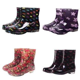 [CH] Design Low Cut/HICUT  Rain Boots assorted design For (Bota) Ladies (36-40)