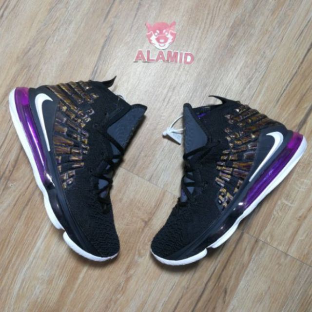 lebron 17 black white