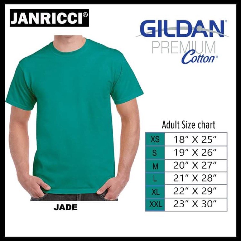GILDAN Premium Cotton (Jade Dome) Tshirt | Shopee Philippines