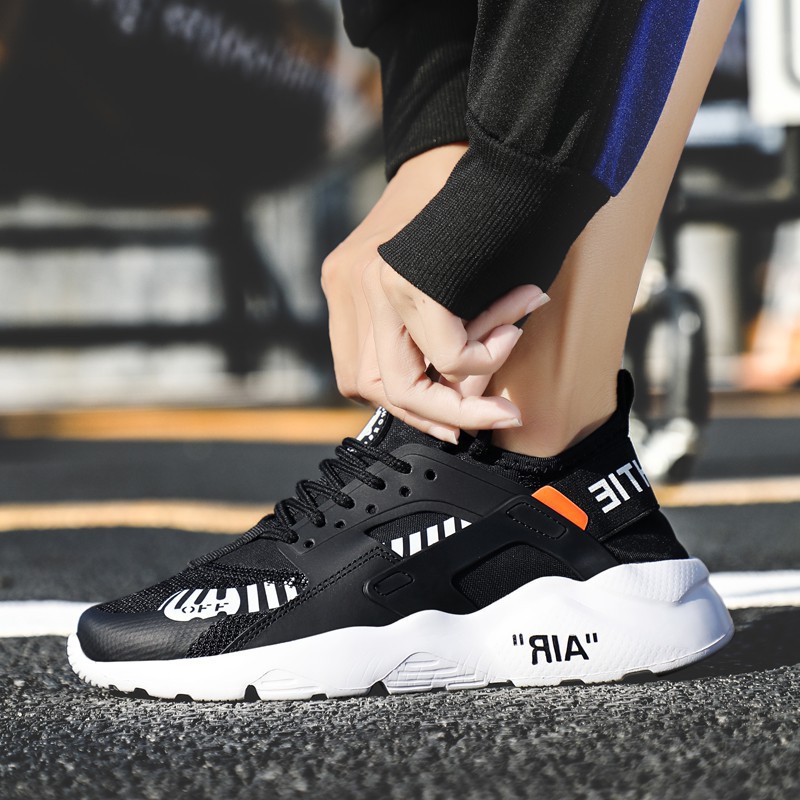 nike huarache off white black