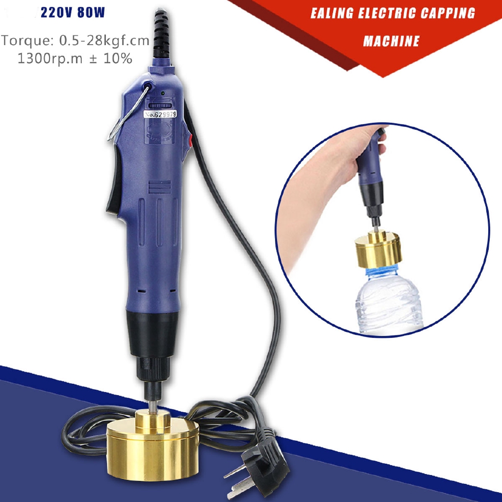10Pcs 80W Electric Bottle Capping Machine Manual Cap Sealing Sealer