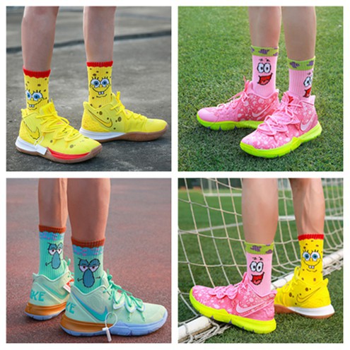 kyrie socks spongebob