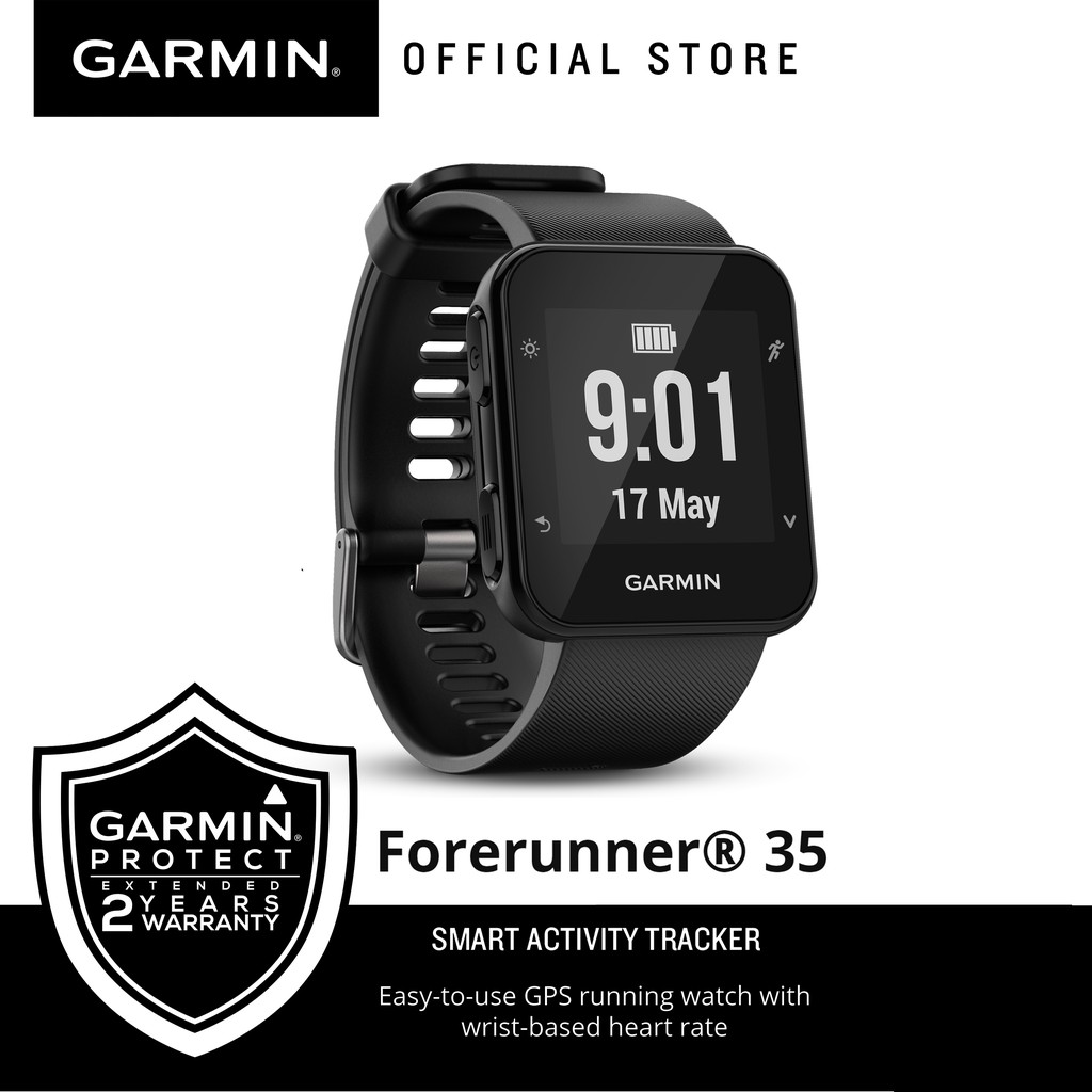 garmin forerunner 35 wrist heart rate gps fitness watch