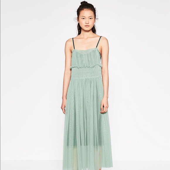 zara tulle dress