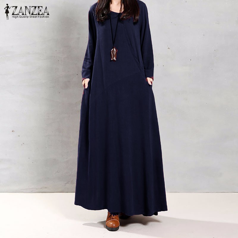 black cotton long dress