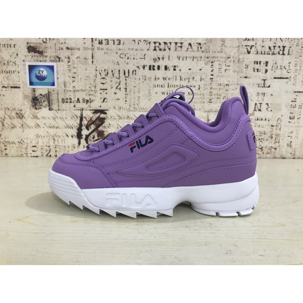 purple fila shoes