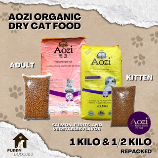 princess cat food AOZI ORGANIC DRY CAT FOOD ADULT & KITTEN (1 KILO & 1/2 KILO) REPACKED