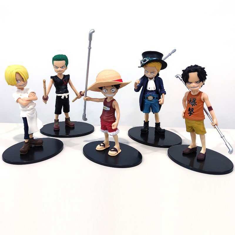 Luffy Chopper Sanji Zoro Usopp 7 Pcs One Piece Pirates Figures Set Cake Topper Animation Art Characters Chsalon Japanese Anime