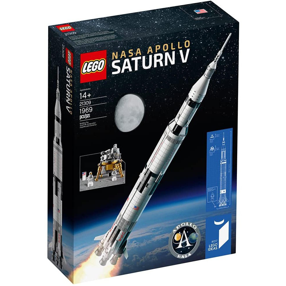 lego ideas nasa apollo saturn v 21309 outer space model rocket