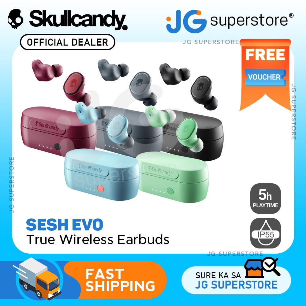 SkullCandy Sesh Evo True Wireless InEar Headphones w/ Tile Tracking