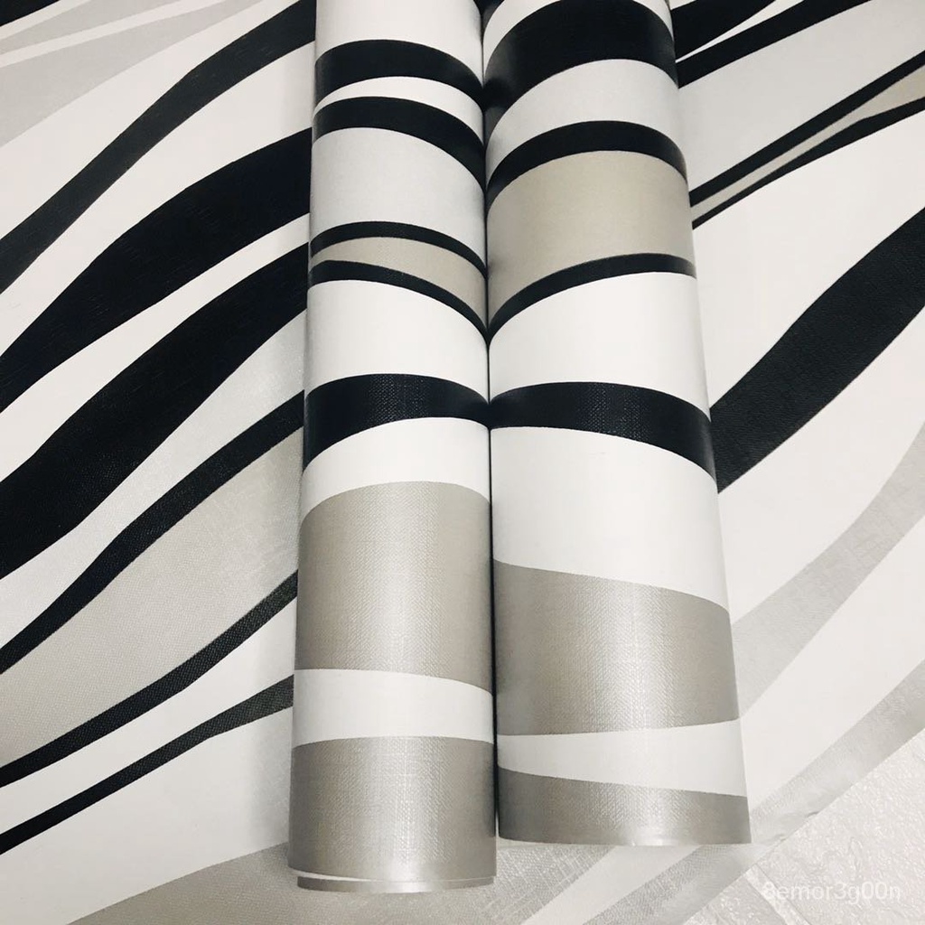 IDA Wallpaper 10M*45CM PVC Self Adhesive Zebra Stripes Design Wallpaper