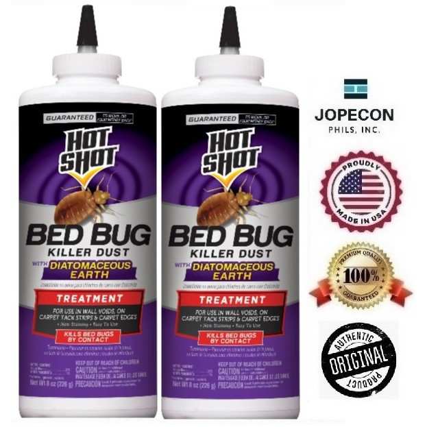 Hotshot Bedbug Killer Dust Powder W Diatomaceous Earth 2bot Shopee Philippines