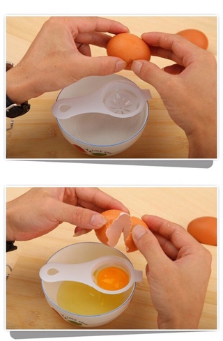 QQ Kitchen Tool Egg White Yolk Seperator Divider Sifting Holder Tools Kitchen Accessory Convenient #3