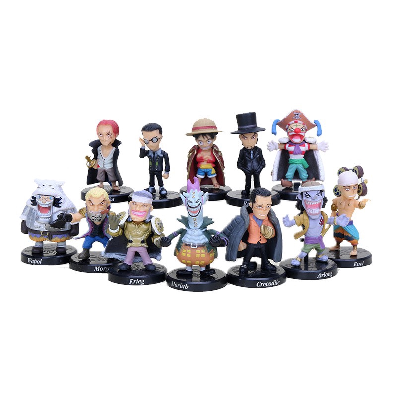 Cod 12pcs Set 5cm One Piece Luffy Sabo Shanks Buggy Crocodile Pvc Action Figures Model Shopee Philippines - qoo10 9 sets of roblox characters figure 7 9cm pvc game figma