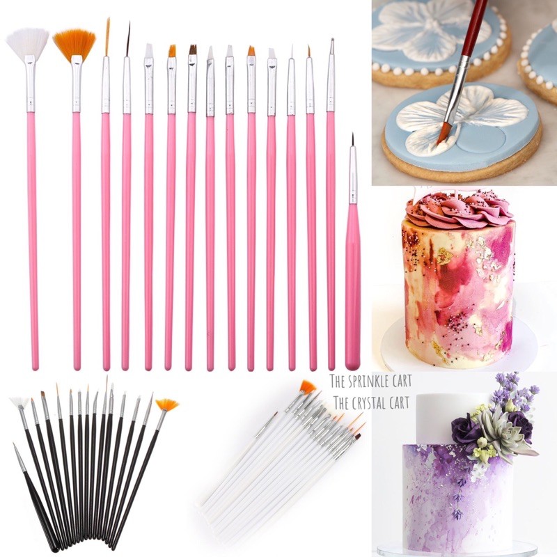 15pcs Cake Decorating Brush Set Cake Pen Baking Shopee Philippines