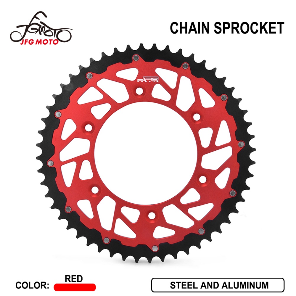 JFG MOTO Motorcycle Rear Sprocket 45T52T For Honda CRF150L XR650R