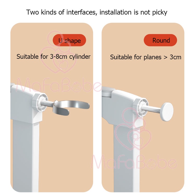 Ushape for fixing the stair pole For stair guards, baby guards, dog guards, stair guards