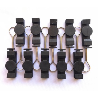 10PCS F clamp FTTH High Tension Flat Cable Clamp Fiber Optic Drop Cable Tension Clamp