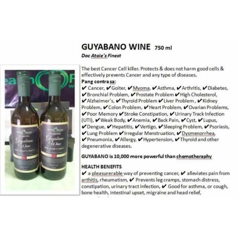 Zynergia Guyabano Wine Shopee Philippines