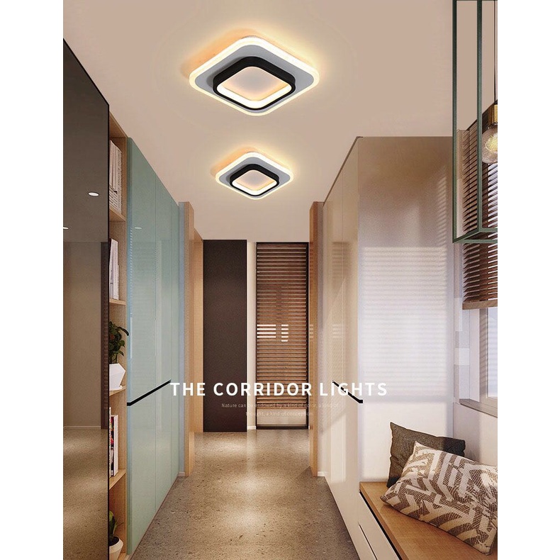 Corridor lights modern simple personalized entrance hall lights black and white balcony cloakroom ceiling lights