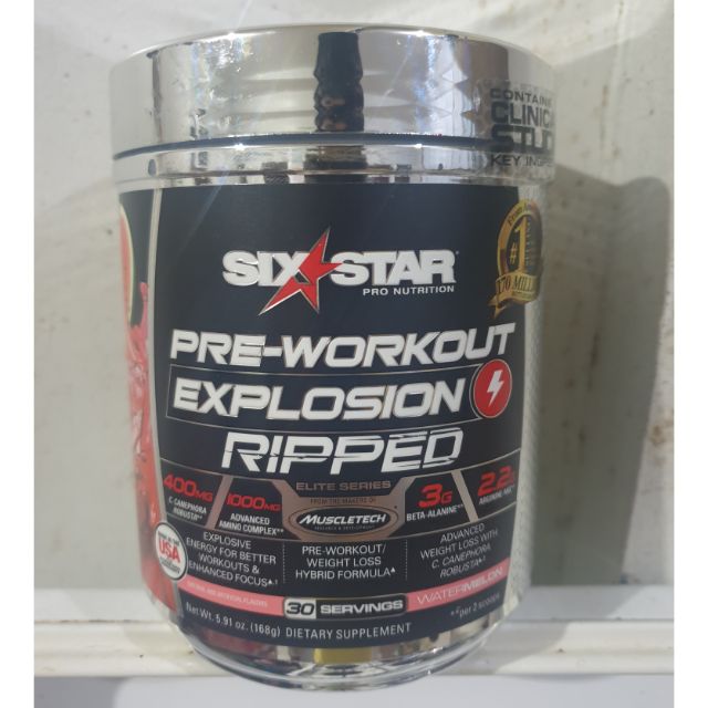 Six Star Pro Pre Workout Explosion Ripped Preworkout By Muscletech Shopee Philippines