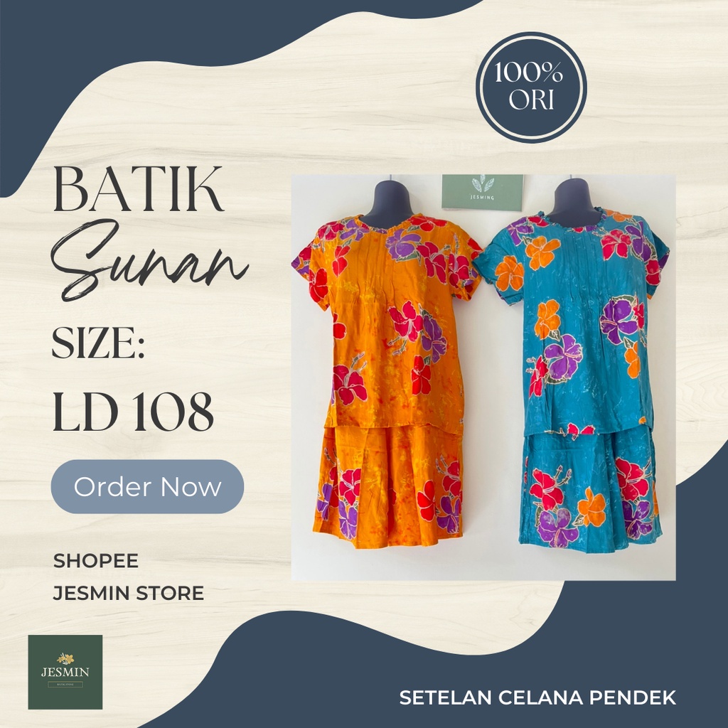 Batik Sunan Short Pants (Shorts Suit) Hotpen Model Obnaisel Geber Adult ...