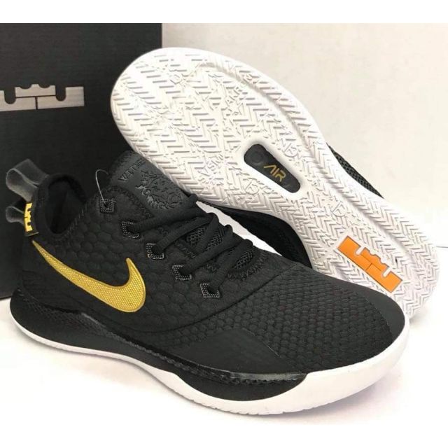 nike lebron witness 3 black gold