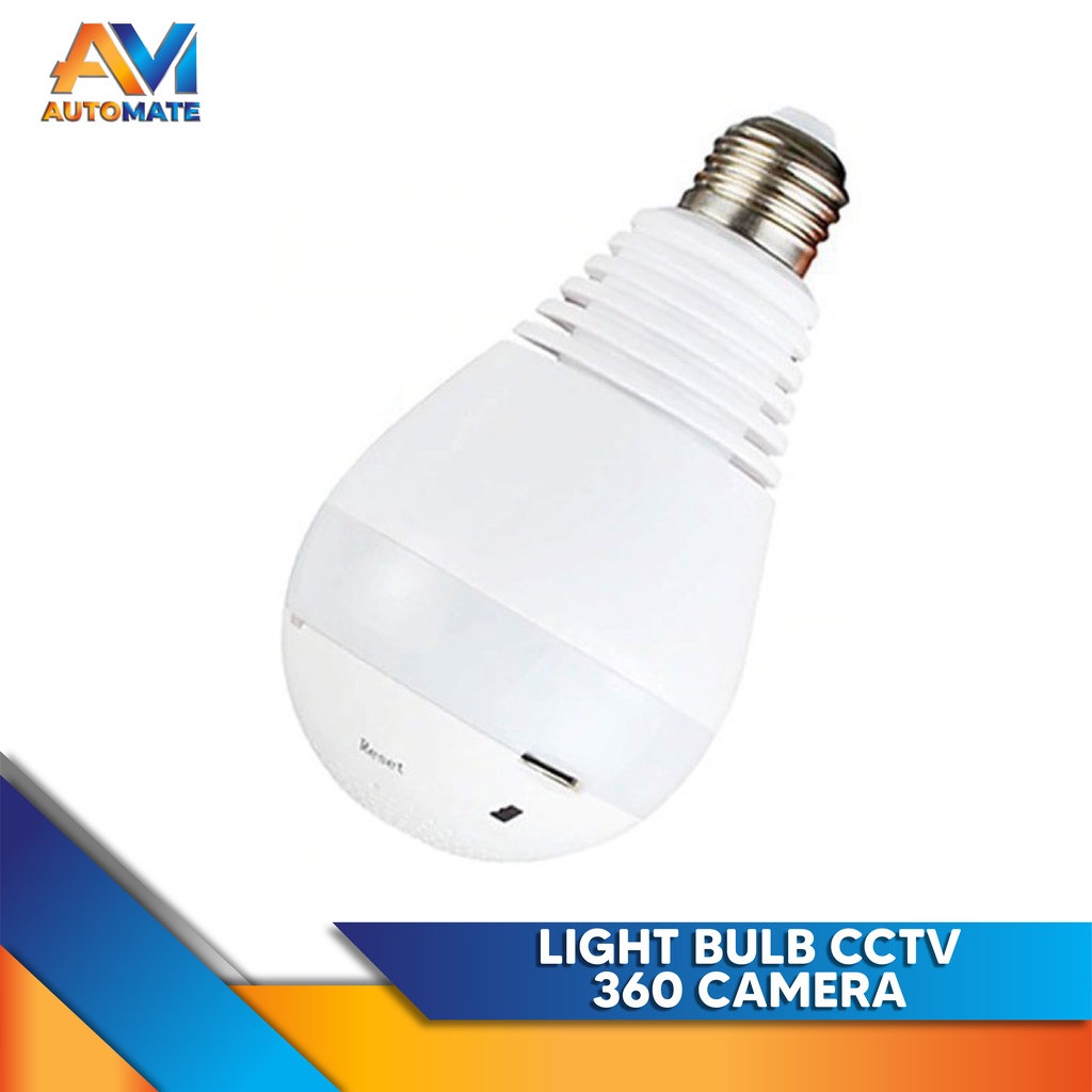 LIGHT BULB CCTV CAMERA 360 Degree Wide View Angle Shopee Philippines