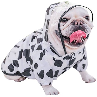 French Bulldog Dog Raincoat Waterproof All-Inclusive Pug Bulldog Fat Dog Medium-Sized Dog Rainy Day Waterproof Transformation Pet Poncho Pet clothes