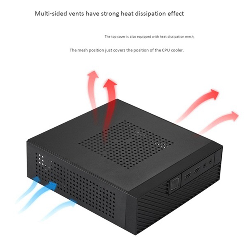 M06 Itx Computer Case+150w 12v Power Board Htpc Case Mini Itx Case 