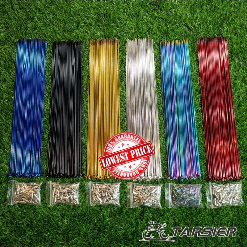 Ragusa Spokes and Nipples 72pcs / Stainless Rayos for MTB 26er 27.5er