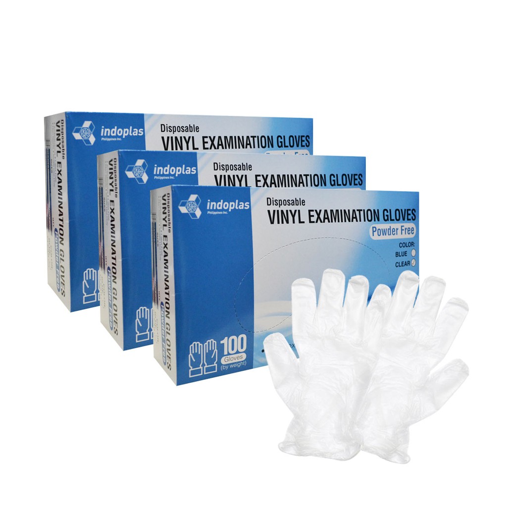 Indoplas Vinyl Examination Gloves (Small) 3's Shopee Philippines