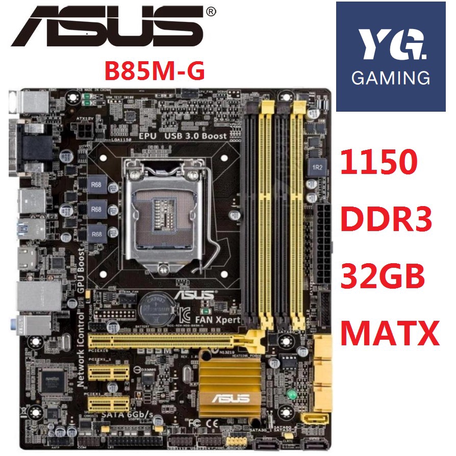 ASUS マザーボード B85M-G LGA1150対応-