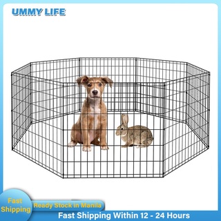 Dog Playpen Fence Dog Cage 6/8/10 Panels 60x60/60x45 CM 1.5/2 FT for High Quality Ready Stock COD