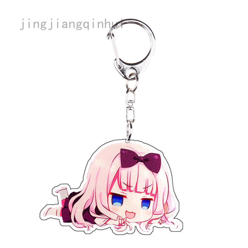 5 Types Anime Kaguya Sama Love Is War Keychain Fujiwara Chika Shinomiya Kaguya Keychain Doubleside Pendant Keyring Shopee Philippines