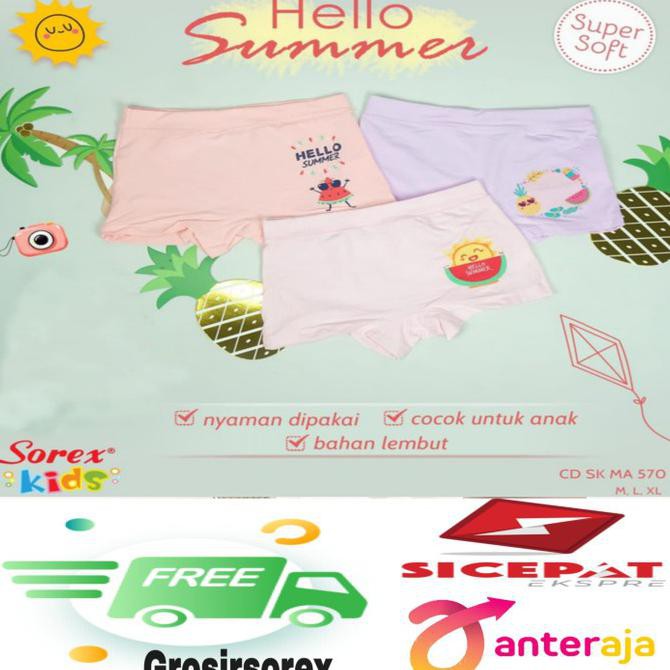 6pcs Sorex Kids Girl Ma 551 Ma 570 Ma550 Super Soft Panties Ma570 M Shopee Philippines