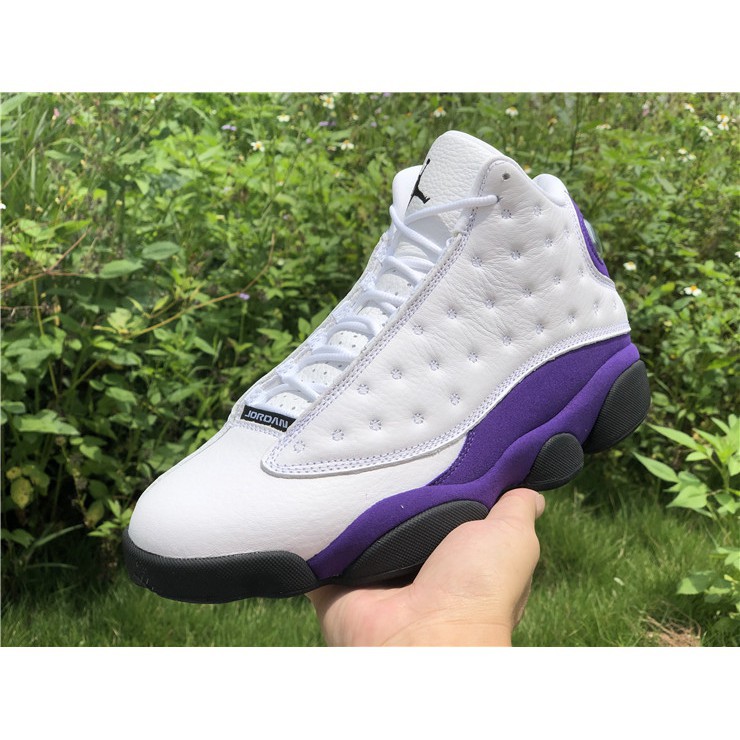 jordan 13 white court purple