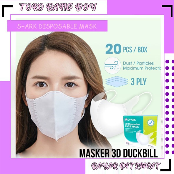 3d Duckbill Mask 3ply 3 Layer Adult Contents 1 Box pcs Disposable Stark Shopee Philippines